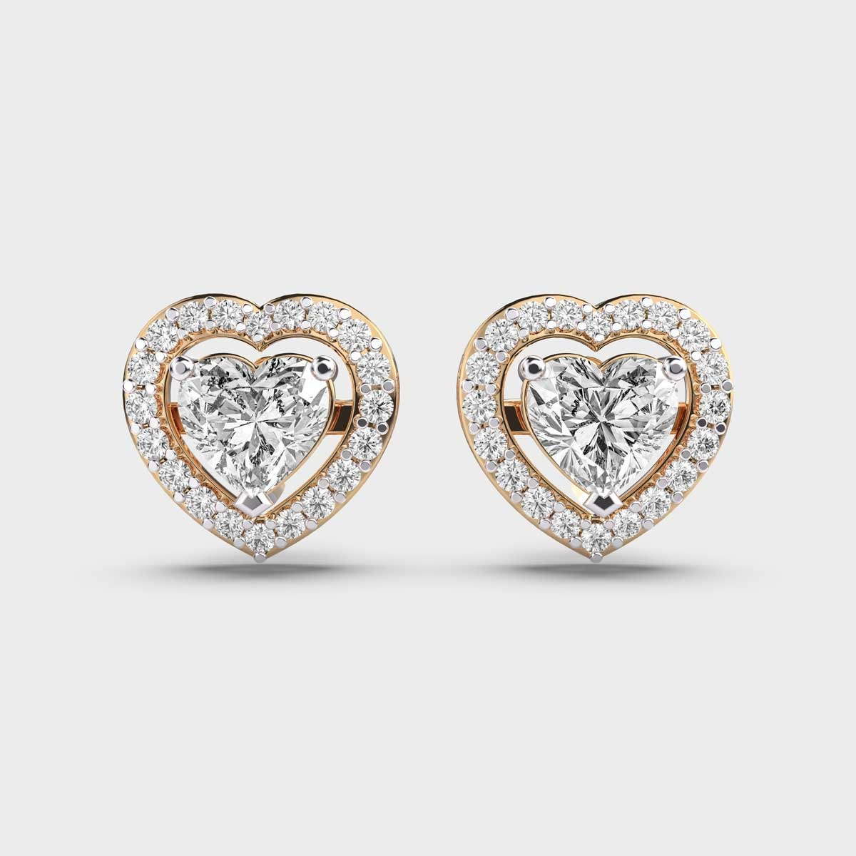 La DiaMantés | Eternal Heart Diamond Earrings